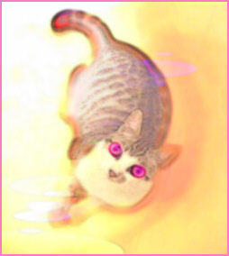 Chibi with ufo glow